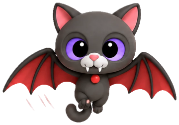 Flappo, a little vampire bat kitten